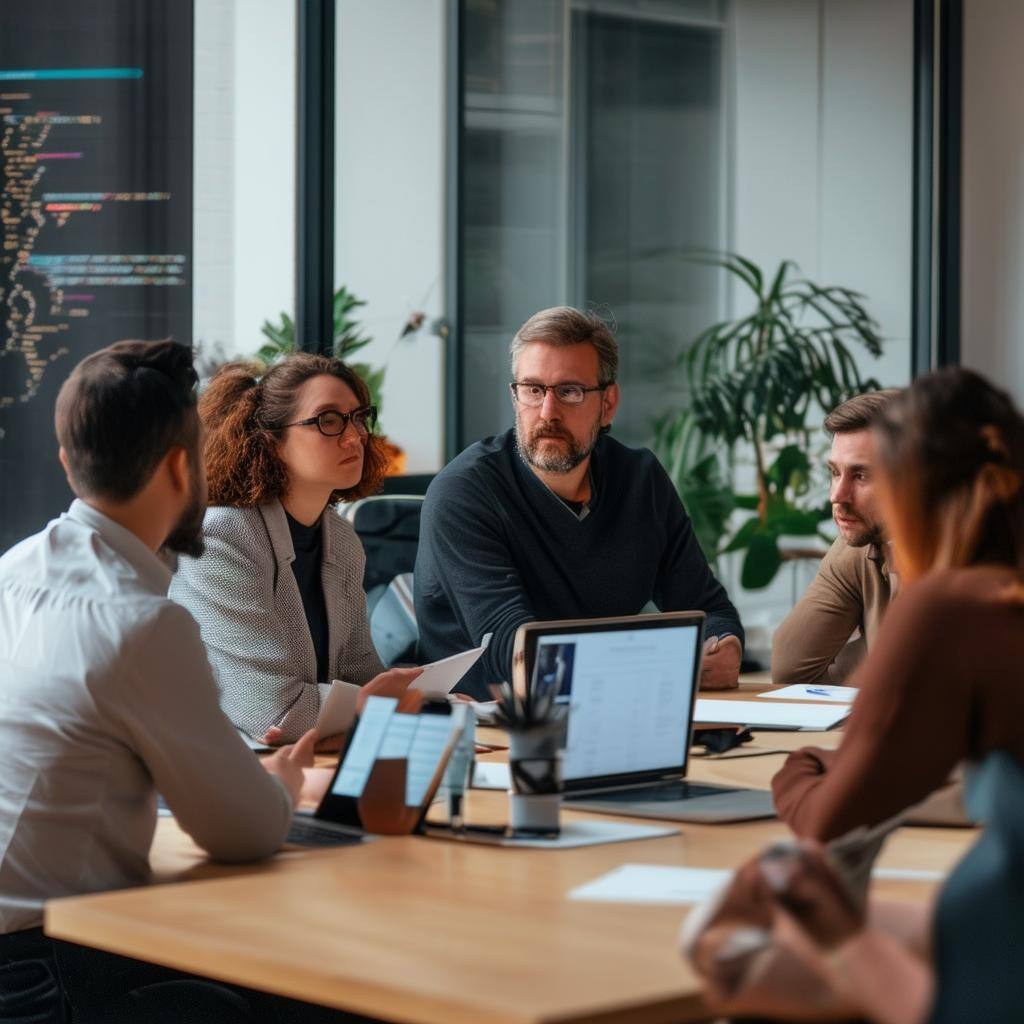 Operations Team having a meeting